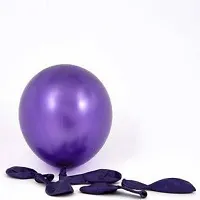 New S.S Creation Solid Premium Latex Balloons Solid Color 200 Pcs Balloon (Purple, Black, Pack of 200)-thumb1