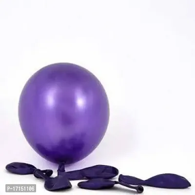 New S.S Creation Solid Premium Latex Balloons Solid Color 200 Pcs Balloon (Purple, Black, Pack of 200)-thumb2