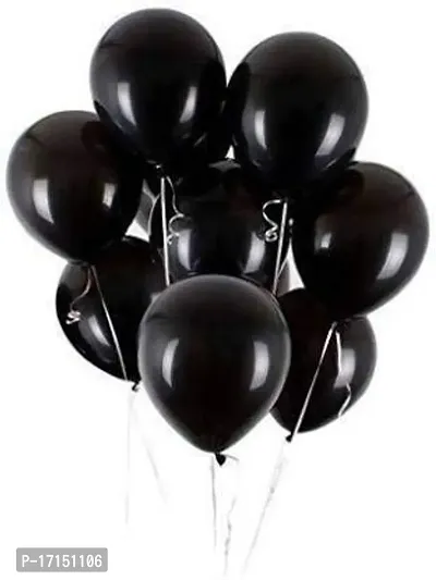 New S.S Creation Solid Premium Latex Balloons Solid Color 200 Pcs Balloon (Purple, Black, Pack of 200)-thumb3