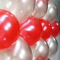 New S.S Creation Solid Premium Latex Balloons Solid Color 200 Pcs Balloon (Grey, Red Pack of 200)-thumb3