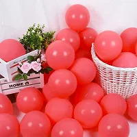 New S.S Creation Solid Premium Metallic Balloon (50 Pcs) For Birthday and party Balloon (Red, Pack of 1)-thumb2