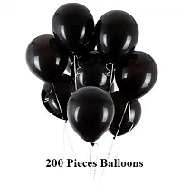 New S.S Creation Solid Premium Metallic Balloon (50+50=100 Pcs) For Birthday and party Balloon(Black, Pack of 2)-thumb4