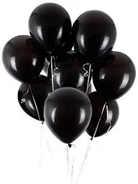 New S.S Creation Solid Premium Latex Balloons Solid Color 100 Pcs Ballonon Balloon (Black, Pack of 100)-thumb3