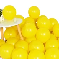 New S.S Creation Solid Premium Metallic Balloon (50+50+50=150 Pcs) For Birthday and party Balloon(Yellow, Pack of 3)-thumb1