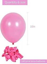 New S.S Creation Solid Premium Metallic Balloon (50+50+50=150 Pcs) For Birthday and party Balloon(Pink, Pack of 3)-thumb2