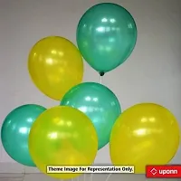 New S.S Creation Solid Premium Latex Balloons Solid Color 200 Pcs Balloon (Yellow, Green Pack of 200)-thumb1