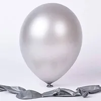 New S.S Creation Solid Premium Latex Balloons Solid Color 100 Pcs Balloon (Gold, Silver Pack of 100)-thumb2