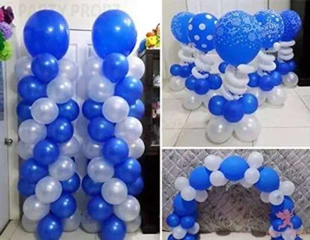 New S.S Creation Solid Premium Metallic Balloon for Birthday and Party Balloon