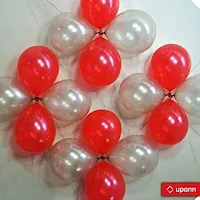 New S.S Creation Solid Premium Latex Balloons Solid Color 200 Pcs Balloon (Grey, Red Pack of 200)-thumb2