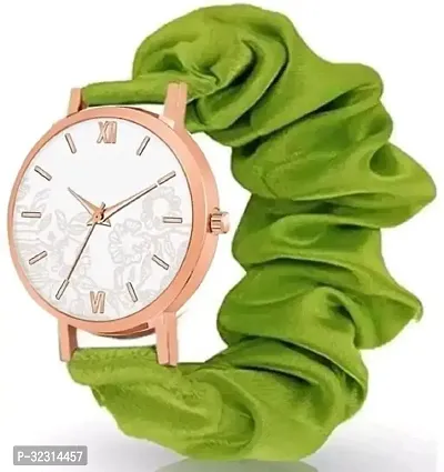 Stylish Green Fabric Analog Watches For Women-thumb0