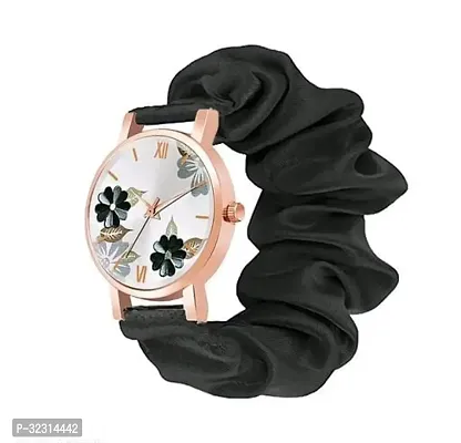 Stylish Black Fabric Analog Watches For Women-thumb0