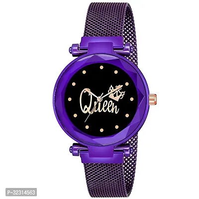 Stylish Purple Metal Analog Watches For Women