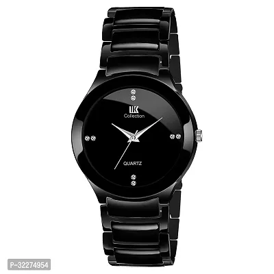 Stylish Black Metal Analog Watch For Women-thumb0