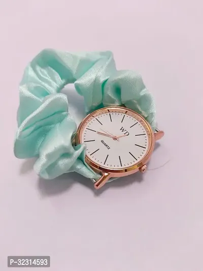 Stylish Turquoise Fabric Analog Watches For Women-thumb0