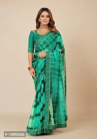 Beautiful Lycra Saree with Blouse piece