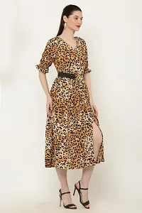 CHEETAH PRINT FRONT OPEN DRESS-thumb3