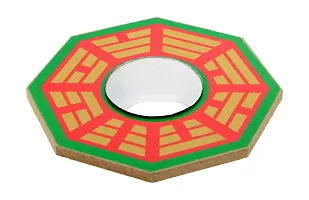 FengShui Vastu Bagua (Pa Kua) Mirror for Positive Energy For wall / door decor protection (115 x 115 x 15 cm, Multicolour)-thumb2