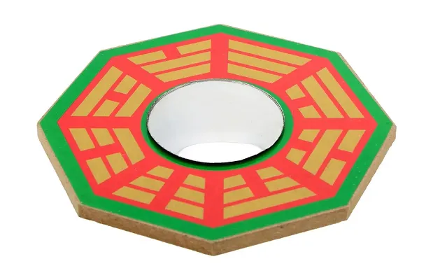 Buy Fengshui Vastu Bagua (Pa Kua) Mirror For Positive Energy For Wall /  Door Decor Protection (115 X 115 X 15 Cm, Multicolour) - Lowest Price In  India| Glowroad