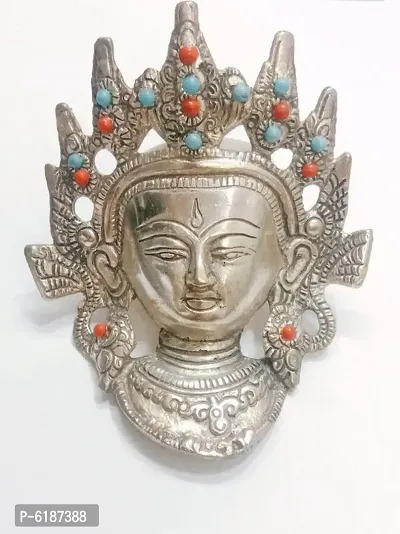 Goddess Tara Devi Mask Wall Hanging Mask (11 x 4 x 13 cm,Multicolor)-thumb0