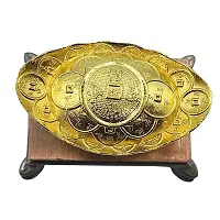 FengShui Golden Money Boat with stand For Fortune Luck and Wealth(6 x 35 x 5 cm,Golden)-thumb2