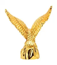 FengShui Polyresin Flying Golden Eagle Symbolizes Success/Showpiece (9 x 3 x 10 cm,Golden)-thumb3