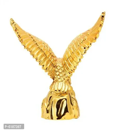 FengShui Polyresin Flying Golden Eagle Symbolizes Success/Showpiece (9 x 3 x 10 cm,Golden)-thumb4