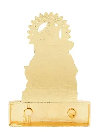 Golden Plated Statue Of Radha Krishna with Cow Idol-thumb1