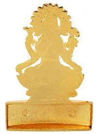 Golden Plated Goddess Laxmi Idol Showpiece Statue for Temple and Home Deacute;cor-thumb2