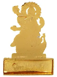 Designer Plated Goddess Saraswati Idol Showpiece Statue for Temple and Home decor-thumb2