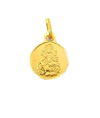 Gold Plated Brass Shree Yantra Pendant for Men and Women-thumb1