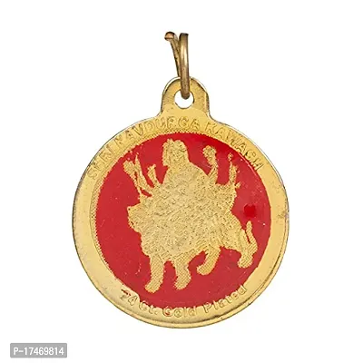 Durga Bisa Yantra Gold Plated Pendant-thumb0