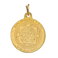 Durga Bisa Yantra Gold Plated Pendant-thumb1