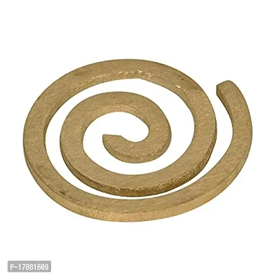 Brass Helix Vastu Remedies for North-West Vaastu Dosh/Decorative Showpiece in Circle Shape(7 x 6.5 x 0.5 cm) Golden.