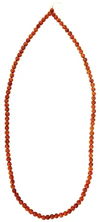 KESAR ZEMS Wooden 108-Bead Panch Mukhi Rudraksh Mala (37 cm x 2 cm x 1 cm, Brown)-thumb1