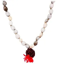 KESAR ZEMS Vaijanti Prayer Rosary Mala 108+1 Beads Mala For Jaap and Wearing.(43 x 1.5 x 1 CM) Grey.-thumb1