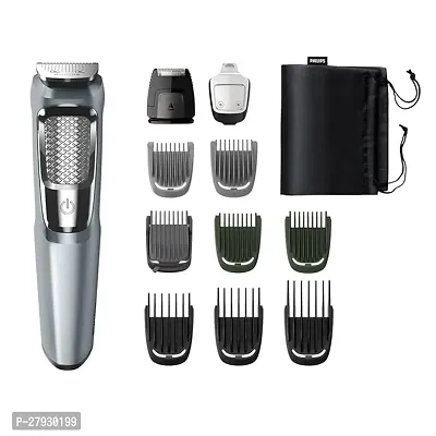 Philips Multi Grooming Kit MG3760/33, 11-in-1 (New Model), Face, Head and Body - All-in-one Trimmer for Men Dual Cut Blades for Maximum Precision, 75 Mins Run Time with Quick Charge