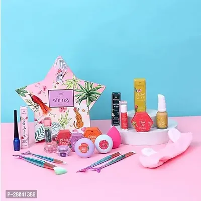 Whimsy Blossom Beauty Kit | Complete Makeup for Teens and pre-teen girls | Foundation, Lip Gloss, Eyeshadow, Lip-Cheek Tint, Brushes | Cruelty Free  Vegan-thumb0