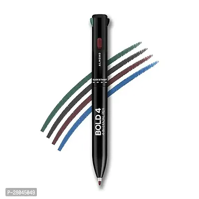 RENEE Bold 4-4-in-1 Kajal - Four Shades Black, Brown, Teal  Blue - Matte Finish, Rich Color Payoff, One-stroke Application, Travel Friendly  Easy to Use