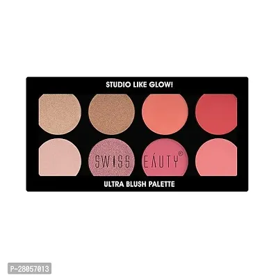 Swiss Beauty Ultra Blush Palette with highly blendable shades | Pigmented Blusher for a Natural Flush | Shade-1, 16gm|-thumb0