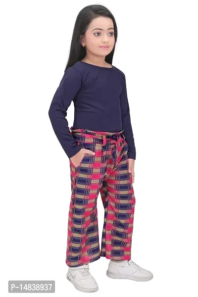 LENYRUIZ- Fashion Casual Kids Girls' Regular Fit Trouser Top Set-thumb5