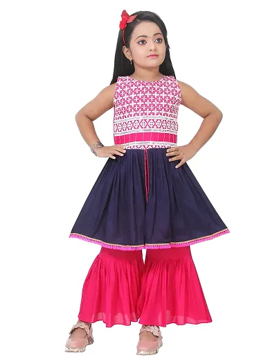 Girls Rayon Stitched Salwar Suit Sets 