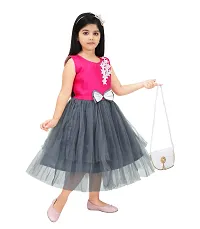 LeNYRuiz Kids Girls New Stylish Silk Party Dress-thumb2