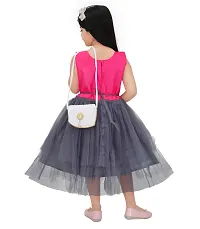 LeNYRuiz Kids Girls New Stylish Silk Party Dress-thumb3