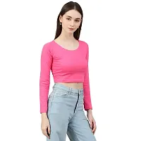 COLOR CAPITAL Scoop Neck Top Fuschia-thumb4