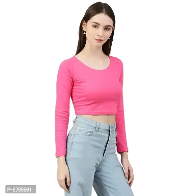 COLOR CAPITAL Scoop Neck Top Fuschia-thumb5