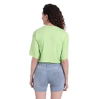 COLOR CAPITAL Oversized Cropped T-Shirt Mint-thumb3