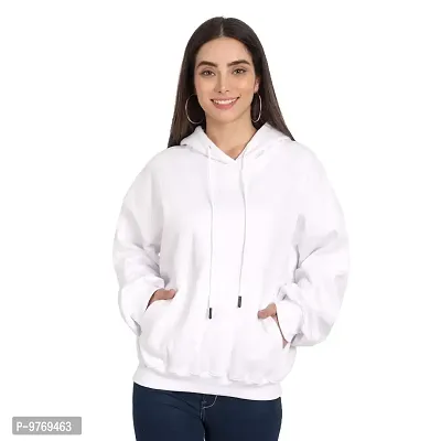 COLOR CAPITAL White Oversized Hoodie