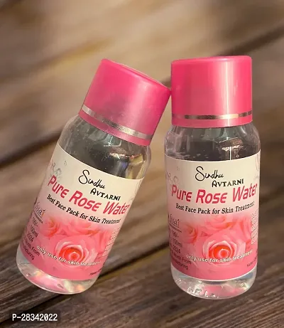 Pure Rose Water Spray - Skin Toner - Gulab Jal - Natural and Food Grade - 200ml (pack of 2 X 100ml)
