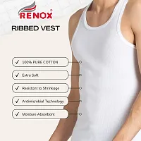 Elegant Cotton Solid Vests For Men- Pack Of 3-thumb3