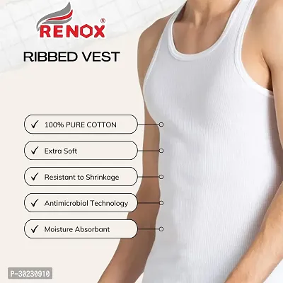 Elegant Cotton Solid Vests For Men- Pack Of 3-thumb4